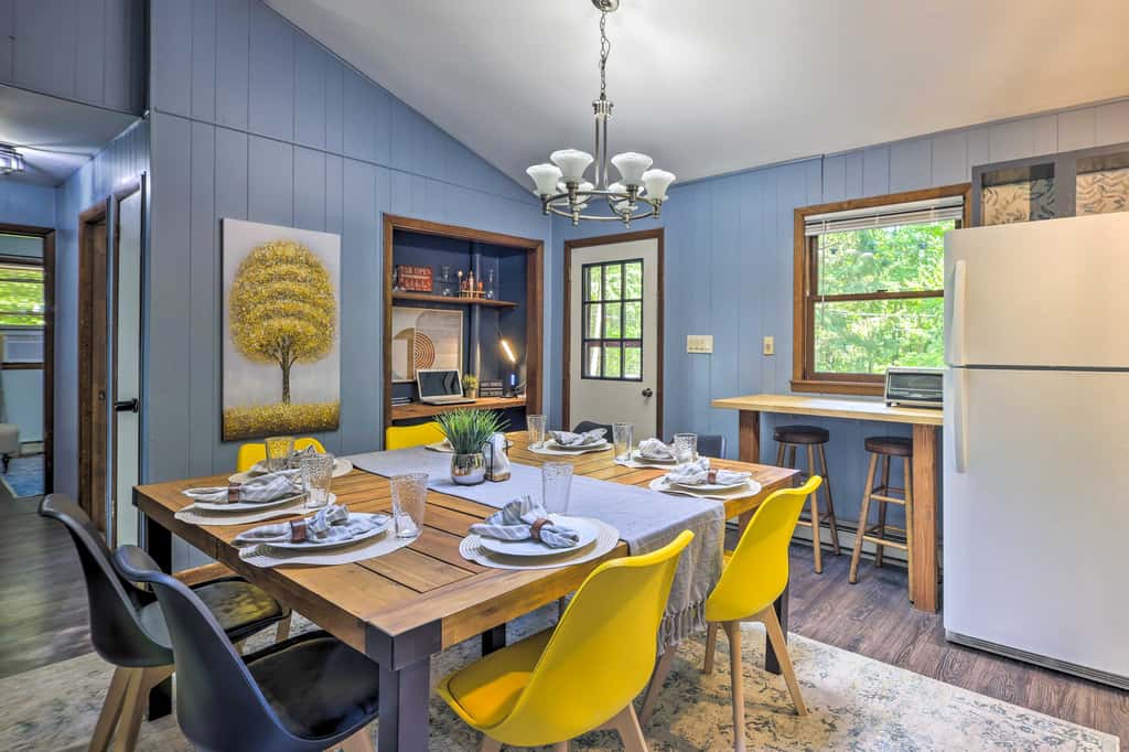 Wraparound Deck: Big Bass Lake Home in Gouldsboro