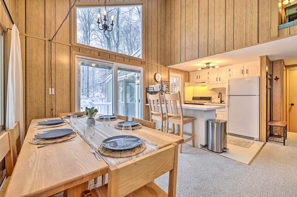 1 Block to Lake: Poconos Getaway w/ Fire Pit!