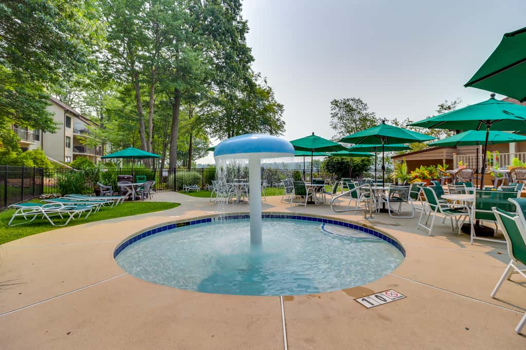 Steps to Shore: Scenic Big Boulder Lake Condo!