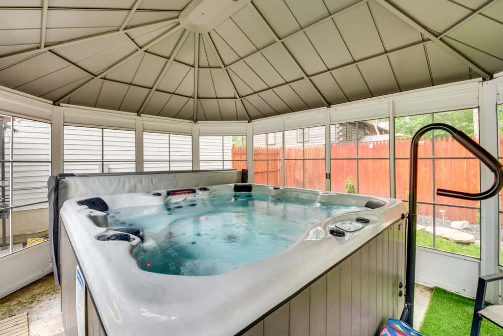 Hot Tub, Game Room & Fire Pit: Pocono Summit Home!