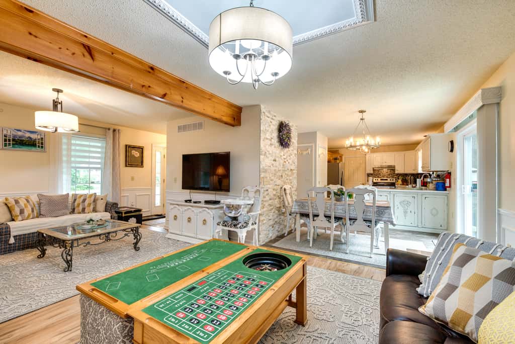 Hot Tub, Game Room & Fire Pit: Pocono Summit Home!