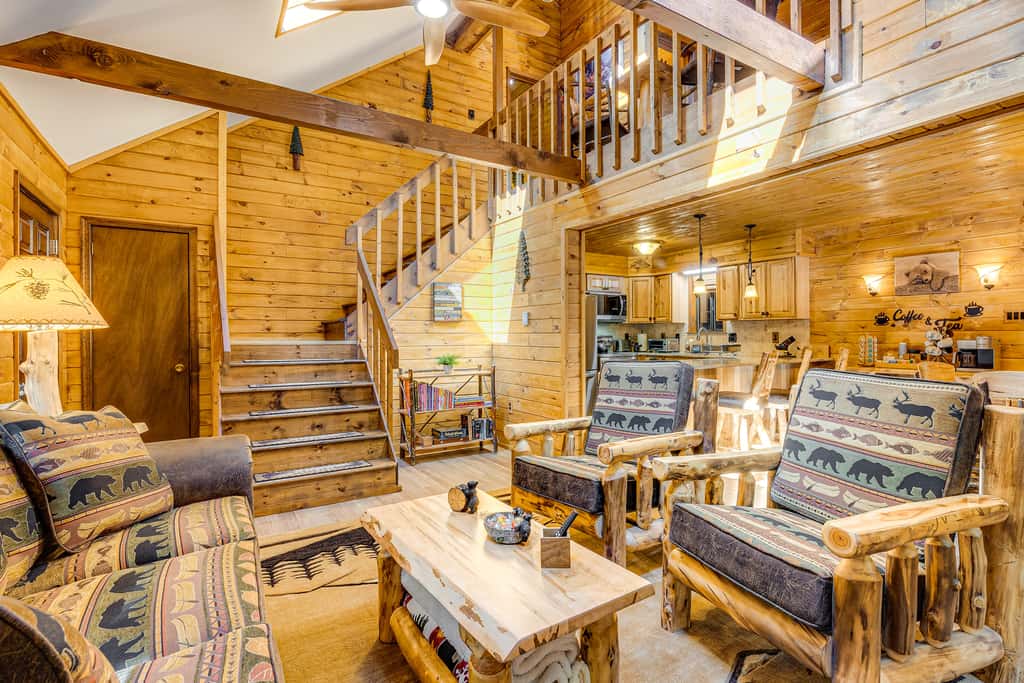Game Room & Hot Tub: ‘Pine Bear' Pocono Lake Cabin