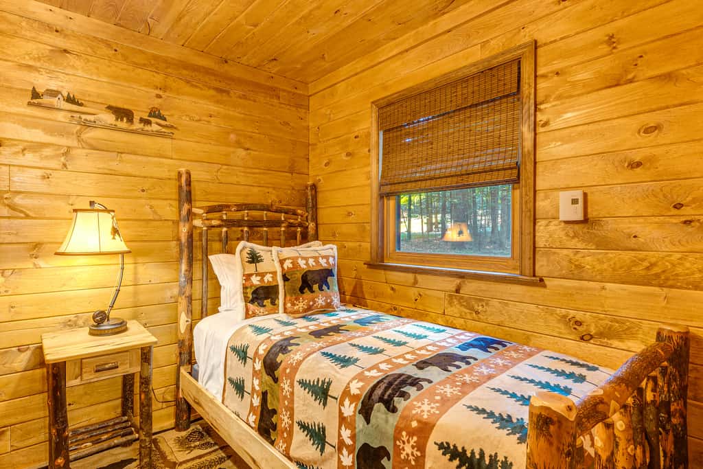 Game Room & Hot Tub: ‘Pine Bear' Pocono Lake Cabin