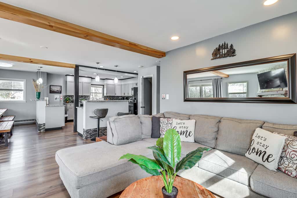 Fire Pit + Game Room: Spacious Poconos Retreat!