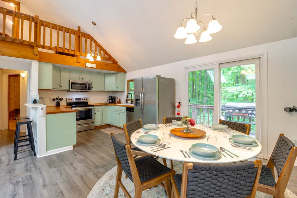 1 Mi to Lake, Golf & Ski Access: The Hideout Home!