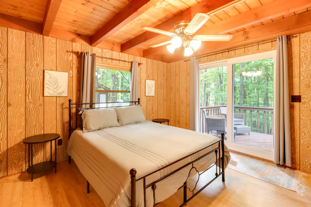1 Mi to Lake, Golf & Ski Access: The Hideout Home!