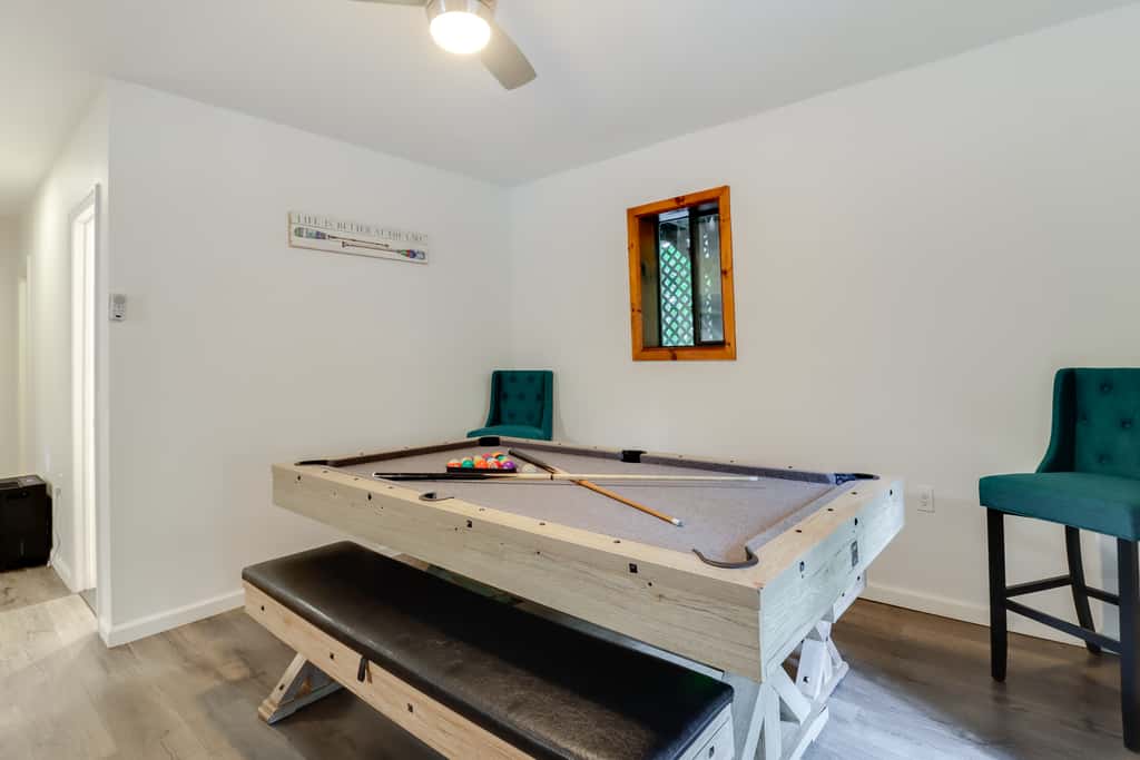 1 Mi to Lake, Golf & Ski Access: The Hideout Home!