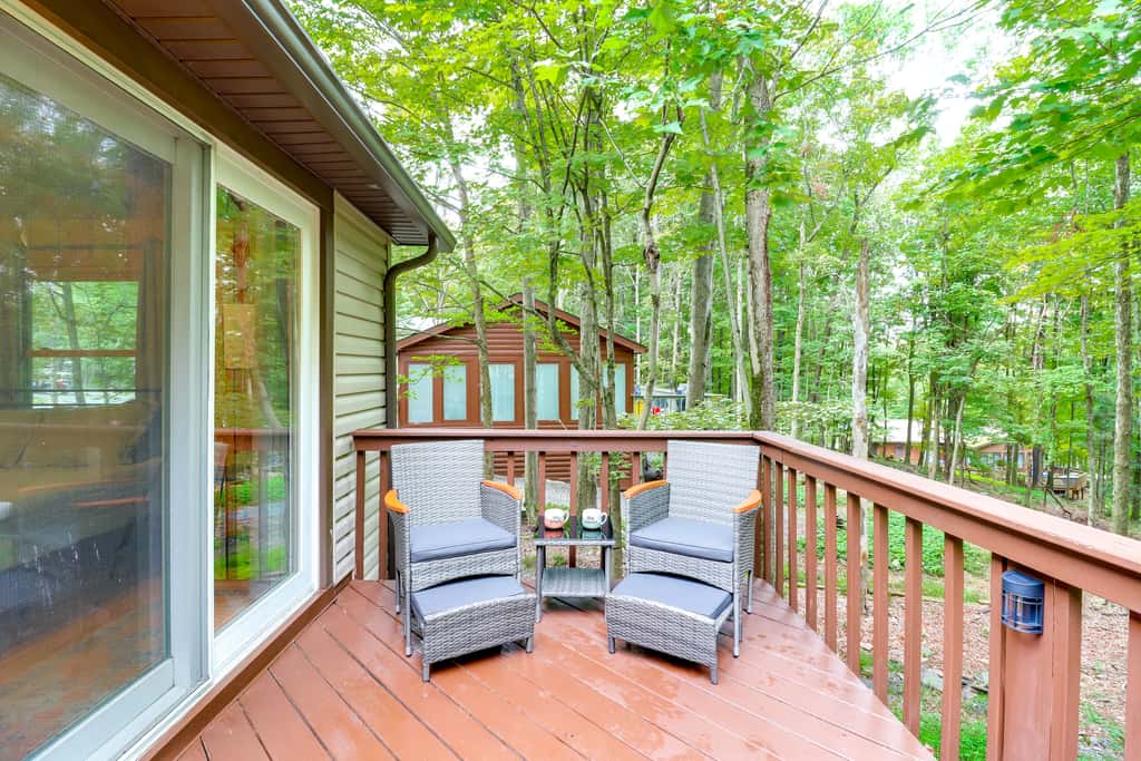 1 Mi to Lake, Golf & Ski Access: The Hideout Home!