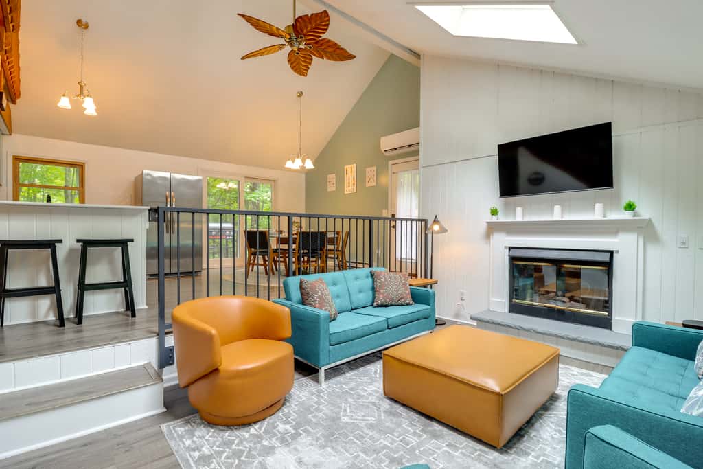 1 Mi to Lake, Golf & Ski Access: The Hideout Home!
