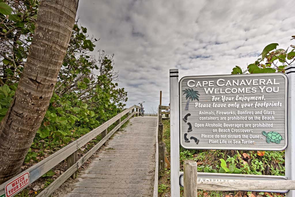 Cape Canaveral Cottage w/ Pool - Walk to Beach!