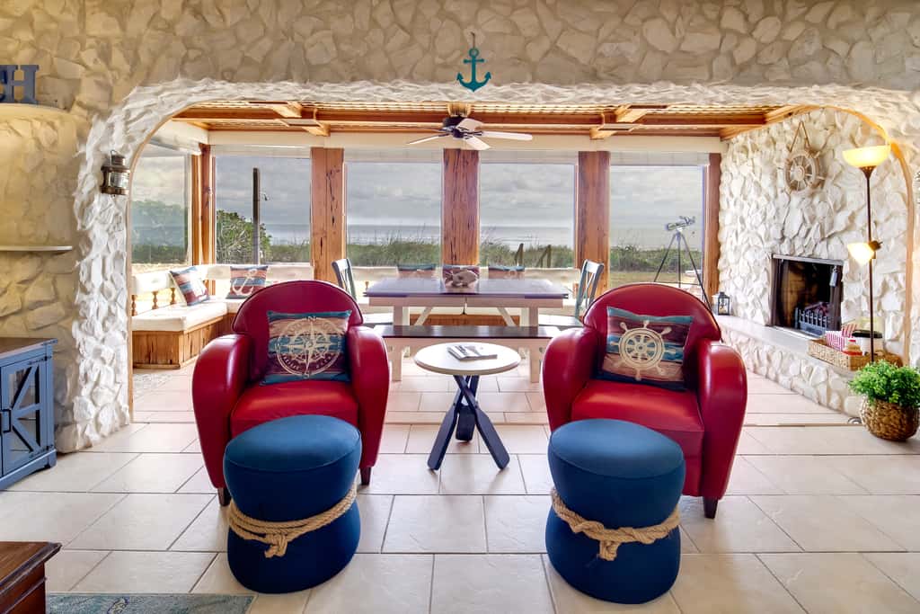 Beachfront Home Fire Pit Hammock Lots of Amenities