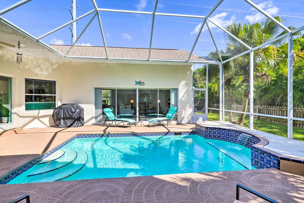 Merritt Island Home with Grill & Saltwater Pool