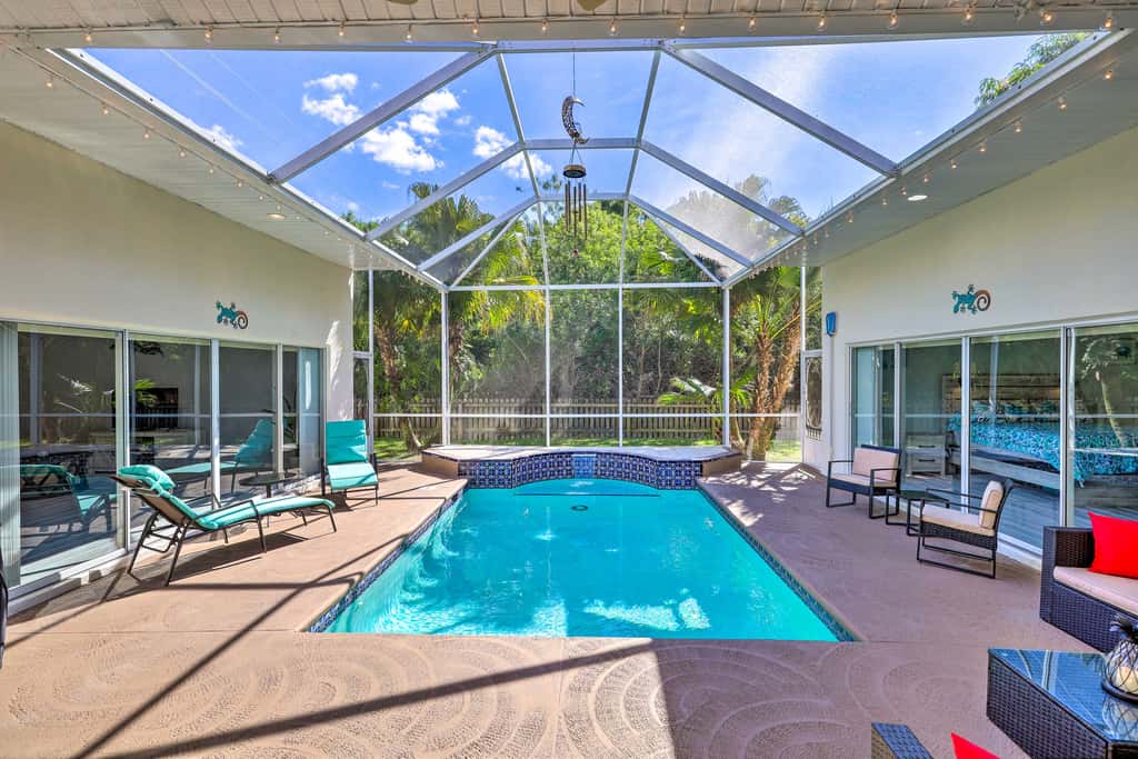 Merritt Island Home with Grill & Saltwater Pool