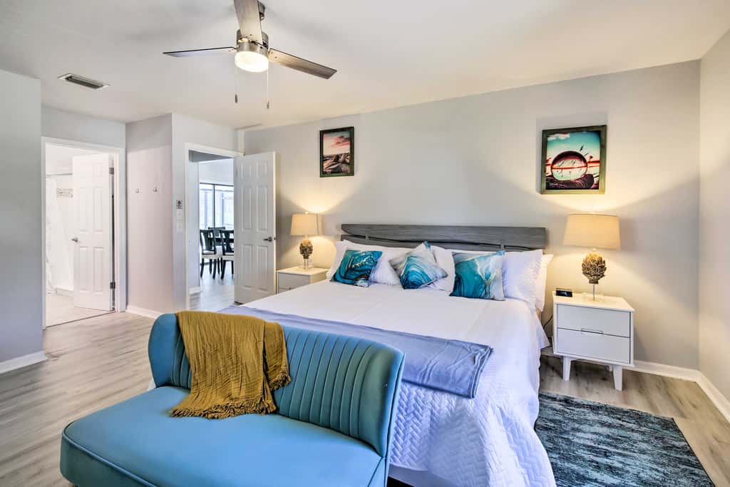 Bright Sebastian Home w/ Pool ~ 7 Mi to Beach!