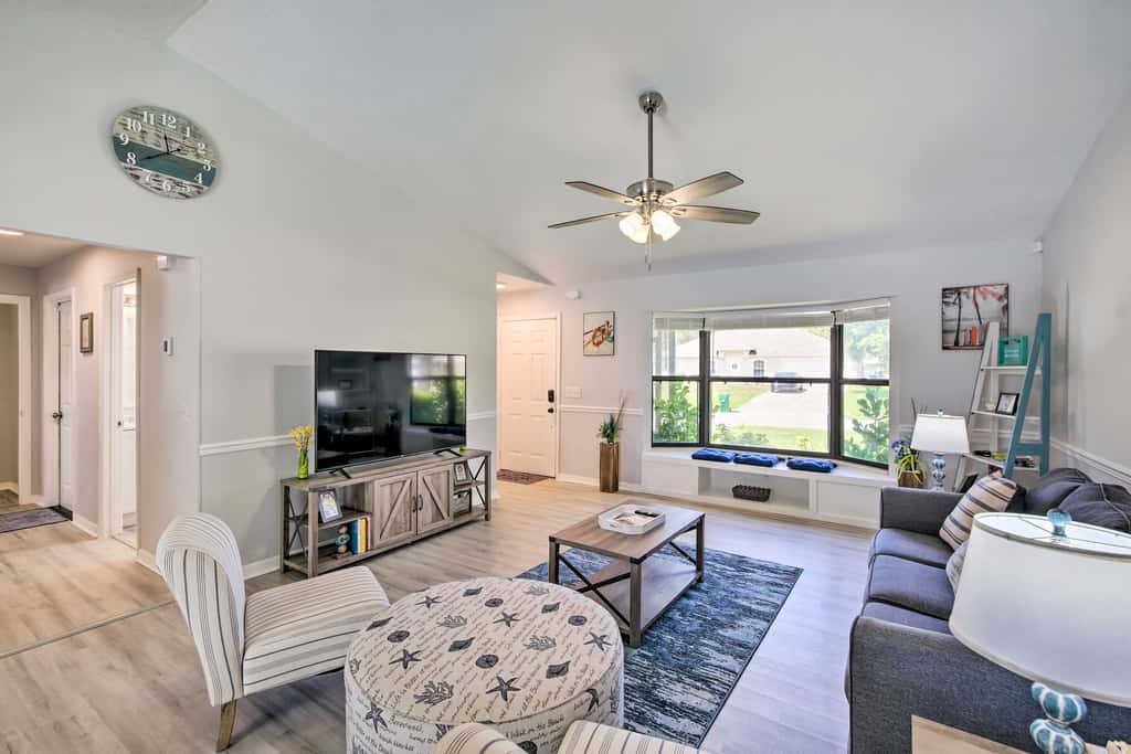 Bright Sebastian Home w/ Pool ~ 7 Mi to Beach!
