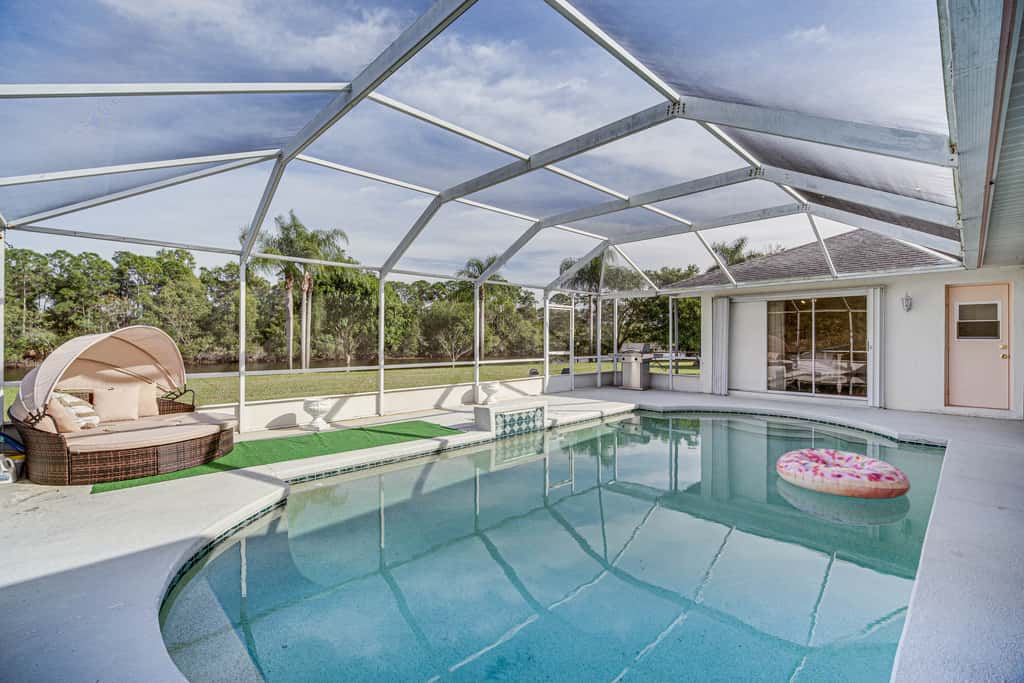 Port St Lucie Canal-Front Home w/ Heated Pool!