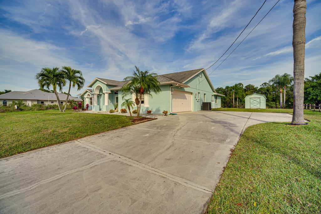 Port St Lucie Canal-Front Home w/ Heated Pool!