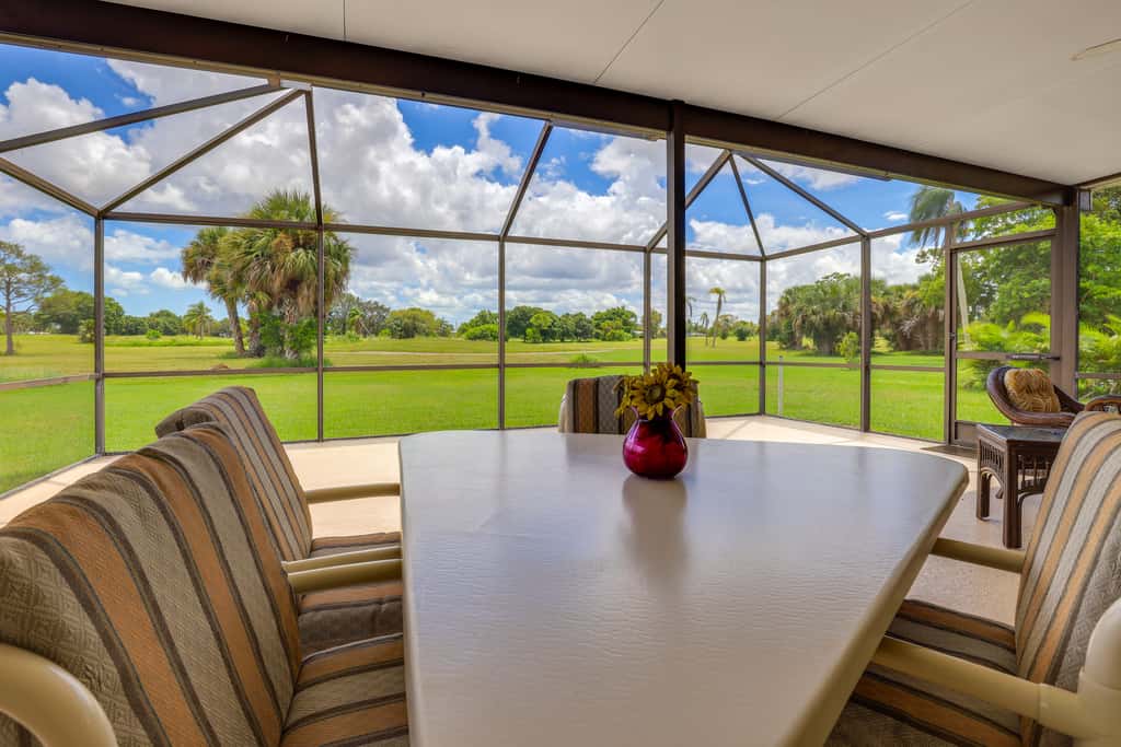 Sunny Port St Lucie Home: Lanai & Golf Course View
