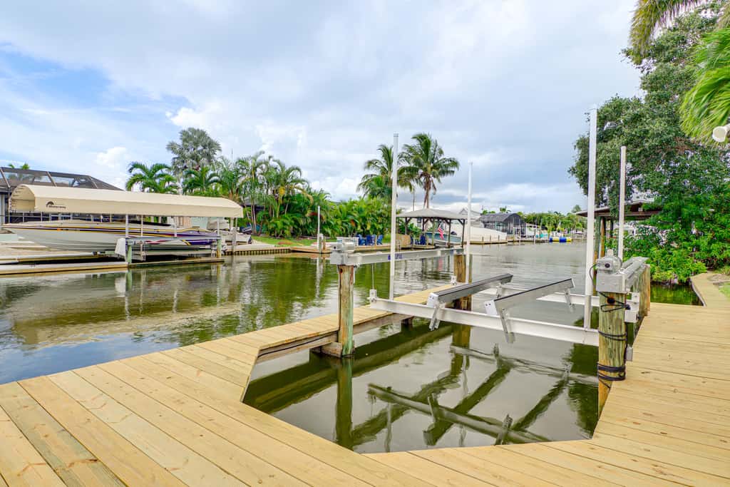 Canal-Front Retreat w/ Boat Dock on Merritt Island