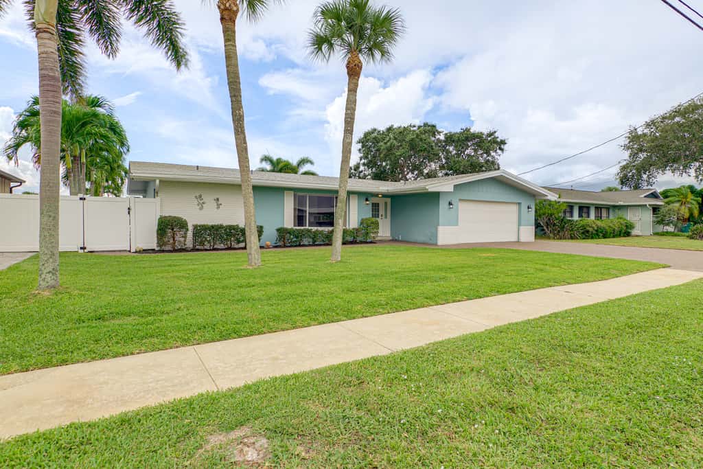 Canal-Front Retreat w/ Boat Dock on Merritt Island