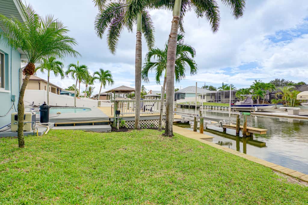 Canal-Front Retreat w/ Boat Dock on Merritt Island