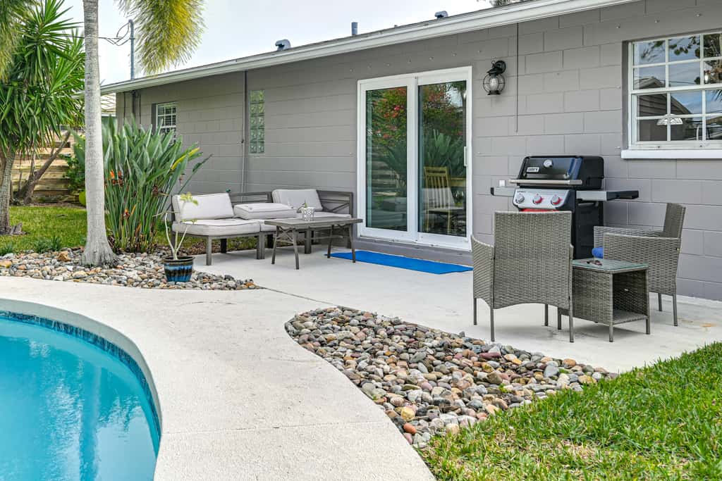 1/2 Mi to River! Poolside Escape on Merritt Island