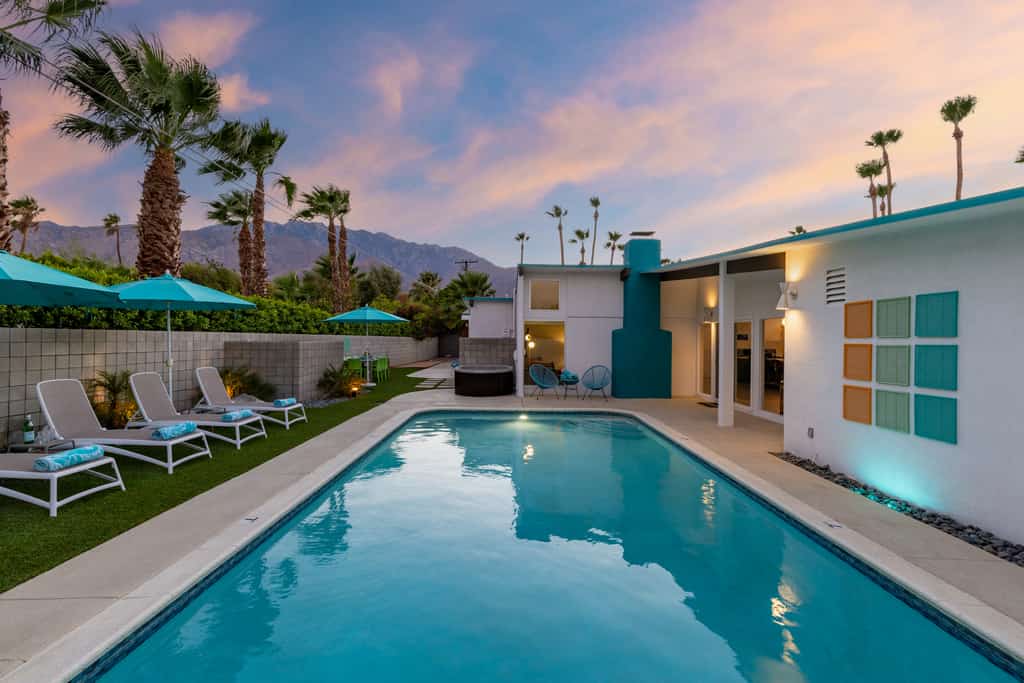 Exotic Tropics - Mid-Century Pool Oasis