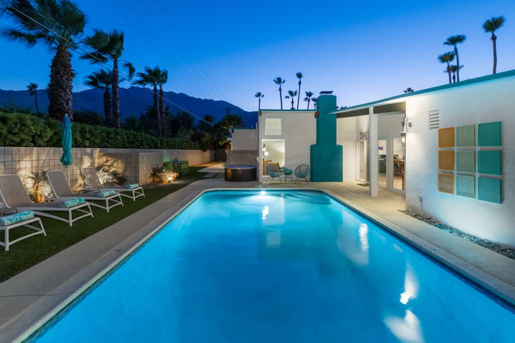 Exotic Tropics - Mid-Century Pool Oasis