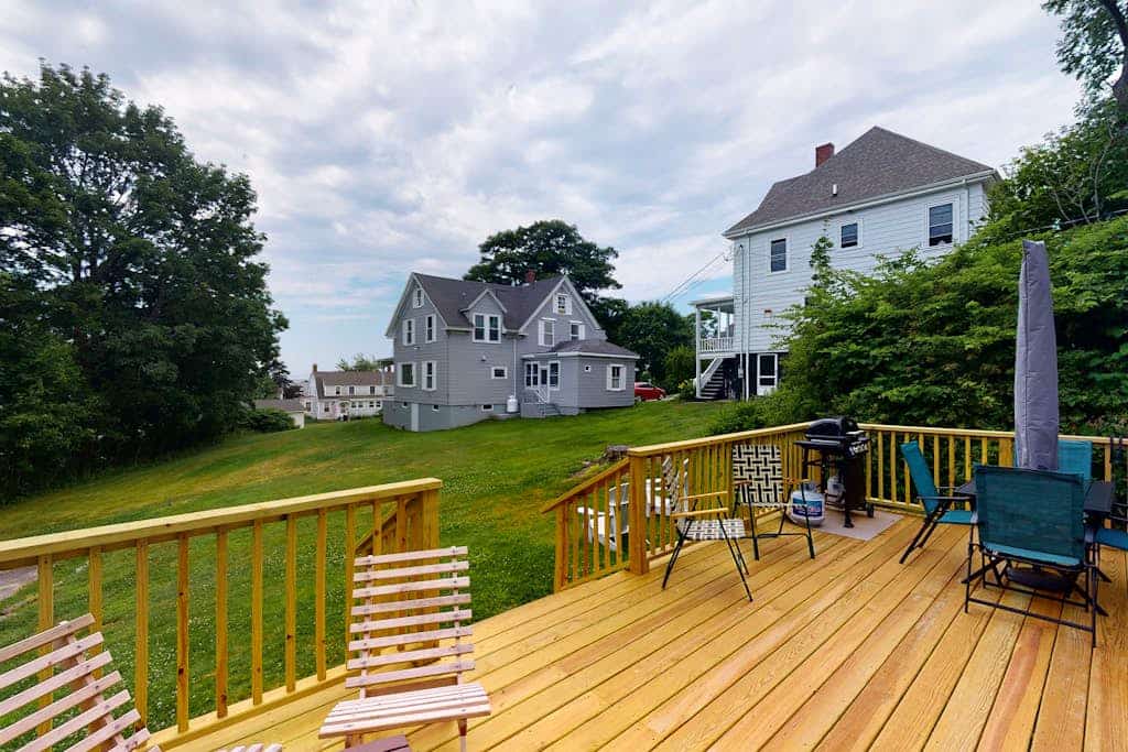 Dog-friendly Fisher Hill home with patio and wood stove - walk to the harbor