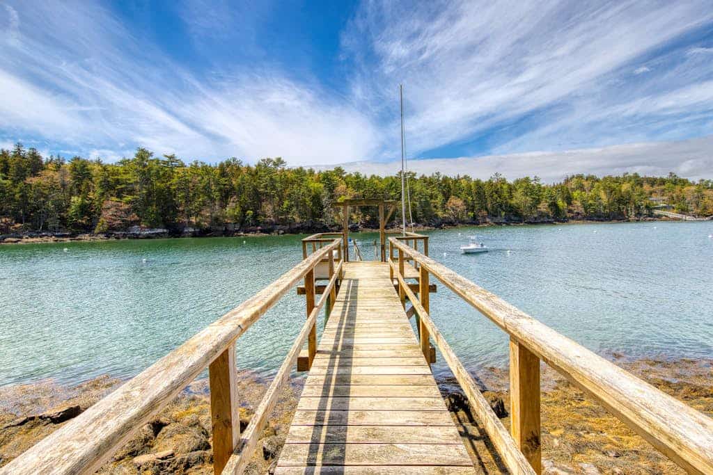 Waterfront cabin with ocean view & private dock