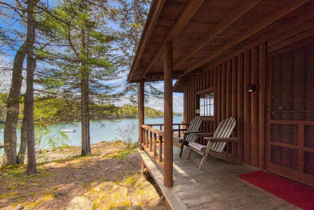 Waterfront cabin with ocean view & private dock