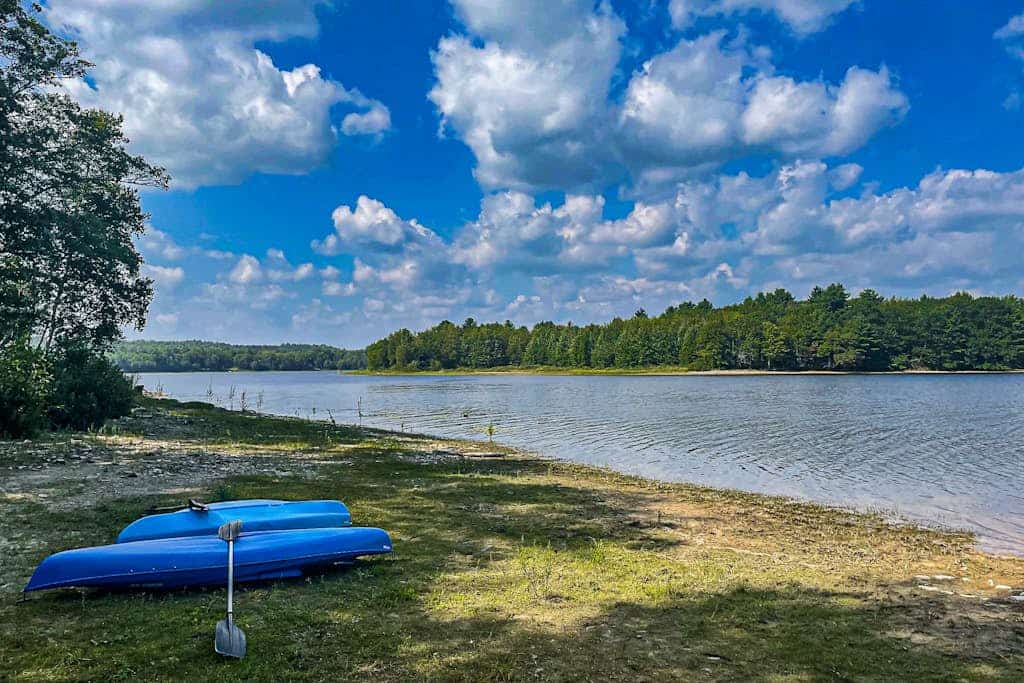 Cozy lakefront cabin with amazing views, deck, firepit, & water access