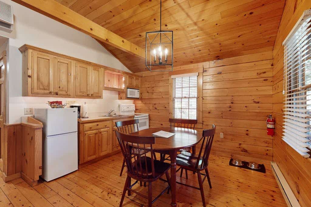 Dog-friendly cabin with firepit, kitchen, AC, & trails for your next escape