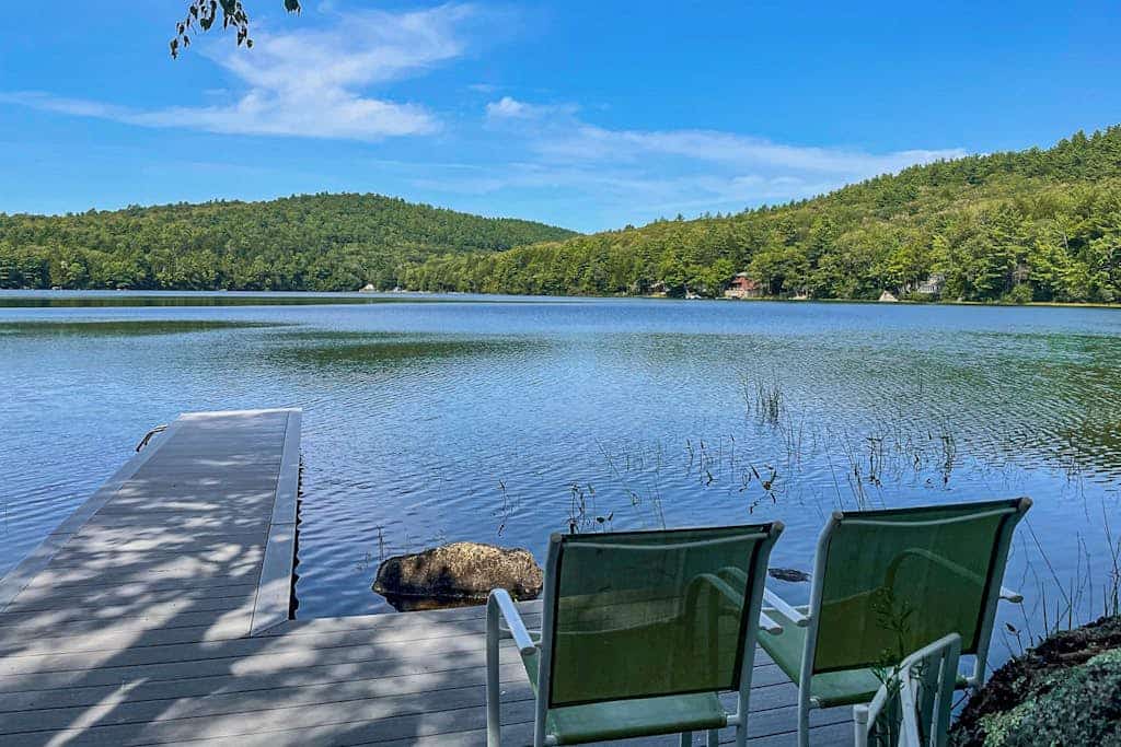 Secluded waterfront home with private dock, outdoor dining, firepit, WiFi & W/D