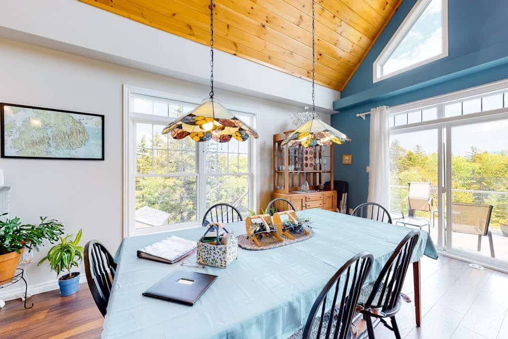 Secluded hilltop home with beautiful Cadillac Mountain view and multiple decks