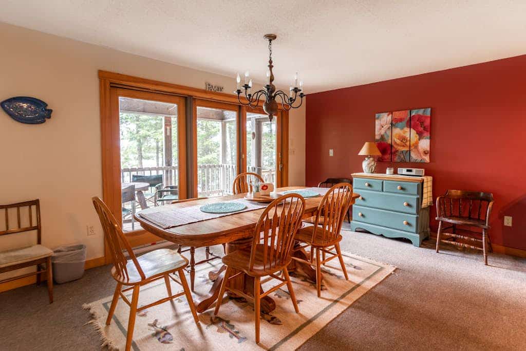 Gorgeous lakefront home w/ dock, canoe, kayaks & lake/forest views