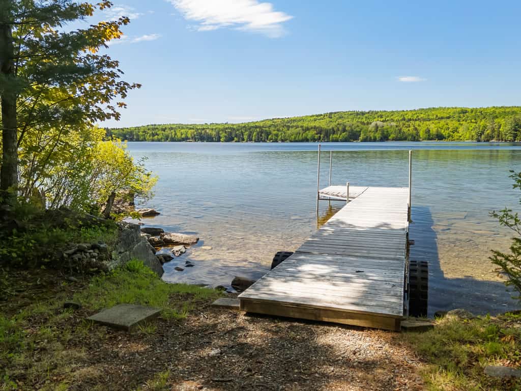 Waterfront cabin w/ outdoor firepit, dock, and lake views - dogs welcome