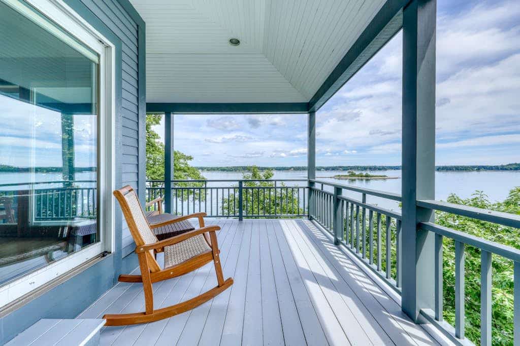 Delightful oceanfront home with amazing views, wrap-around deck & two fireplaces