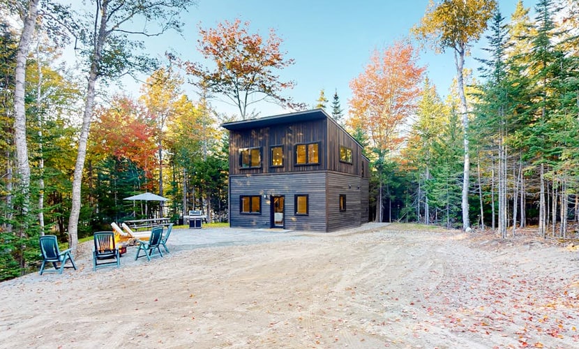 Contemporary retreat with grill, firepit, & patio - walk to beach