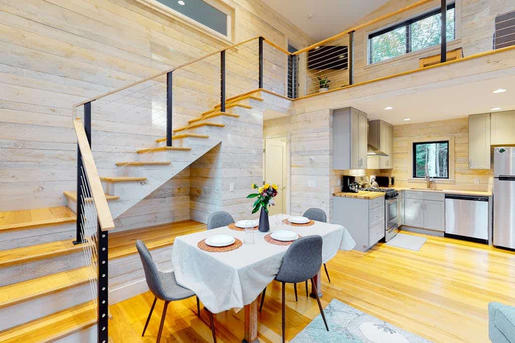 Contemporary retreat with grill, firepit, & patio - walk to beach