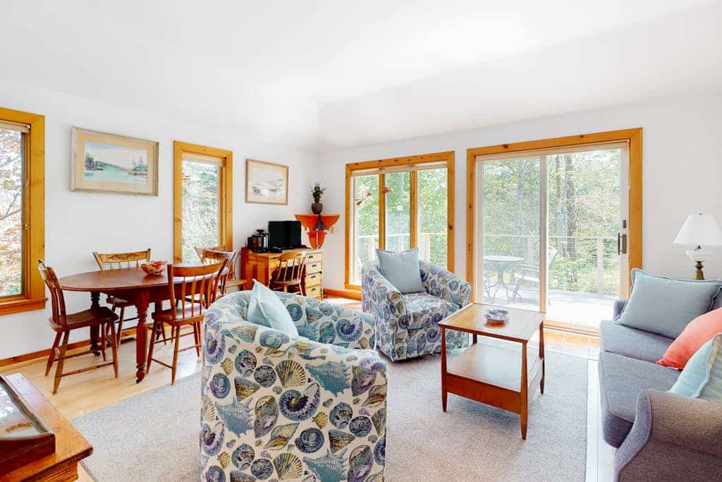 Enchanting dog-friendly ocean view home with grill, balcony, TV, & deck