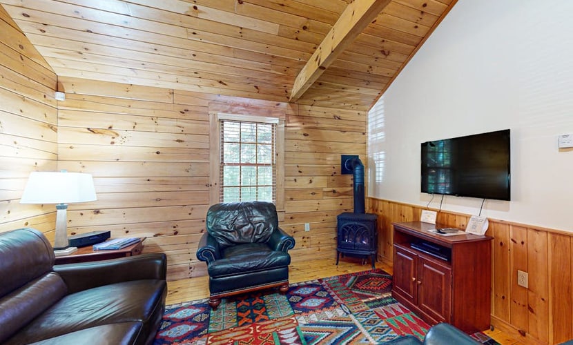 Explore nature cabin with kitchen, fireplace, WiFi, hiking & AC