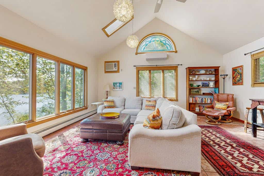 Loon Haven - Spacious Lakefront Home with a Sandy Beach, Kayaks, and Stunning Panoramic Views