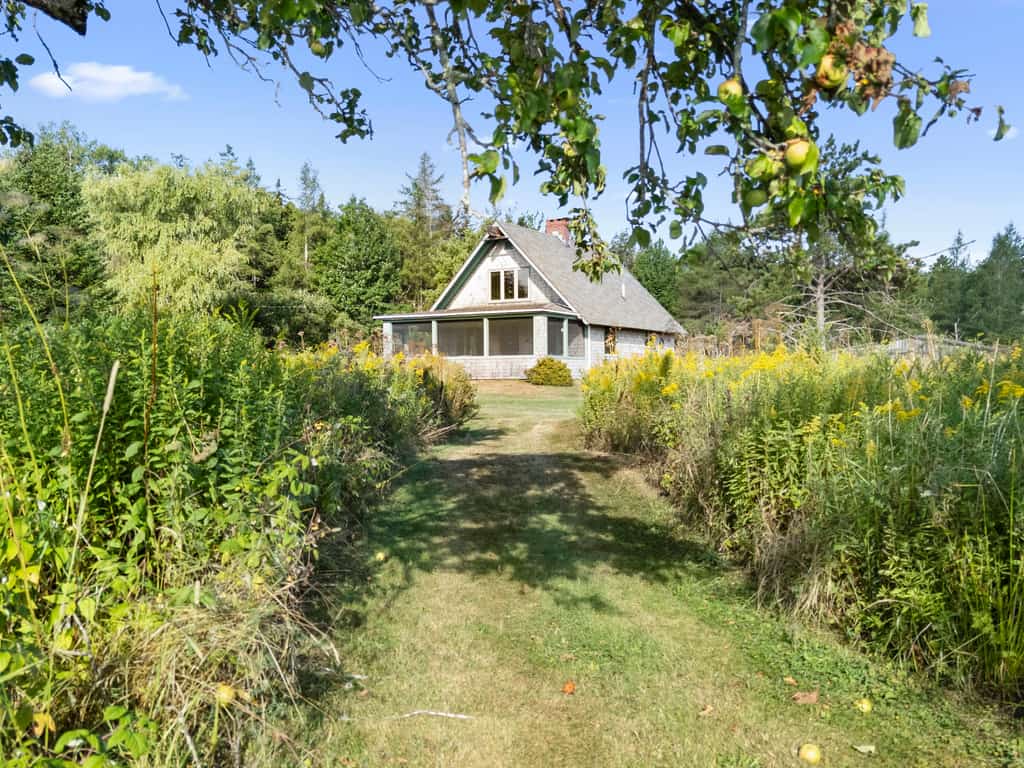 Peaceful coastal cabin with screened porch, water view of the cove, dog-friendly