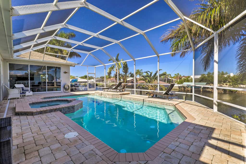 Heated Pool/Spa & Dock: Apollo Beach Home on Canal