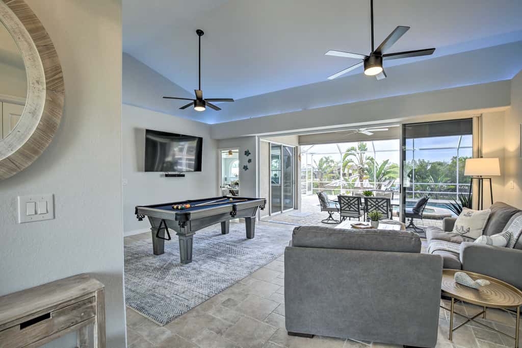Heated Pool/Spa & Dock: Apollo Beach Home on Canal