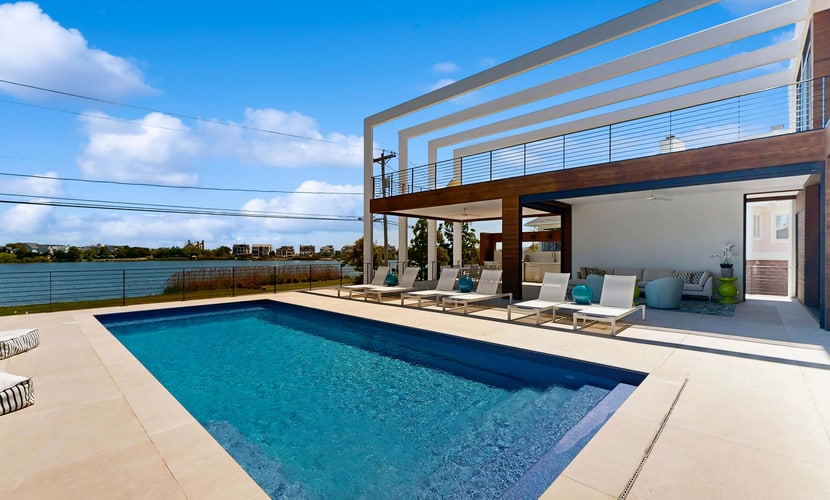7 Bedroom Waterfront Rehoboth beach house with private pool