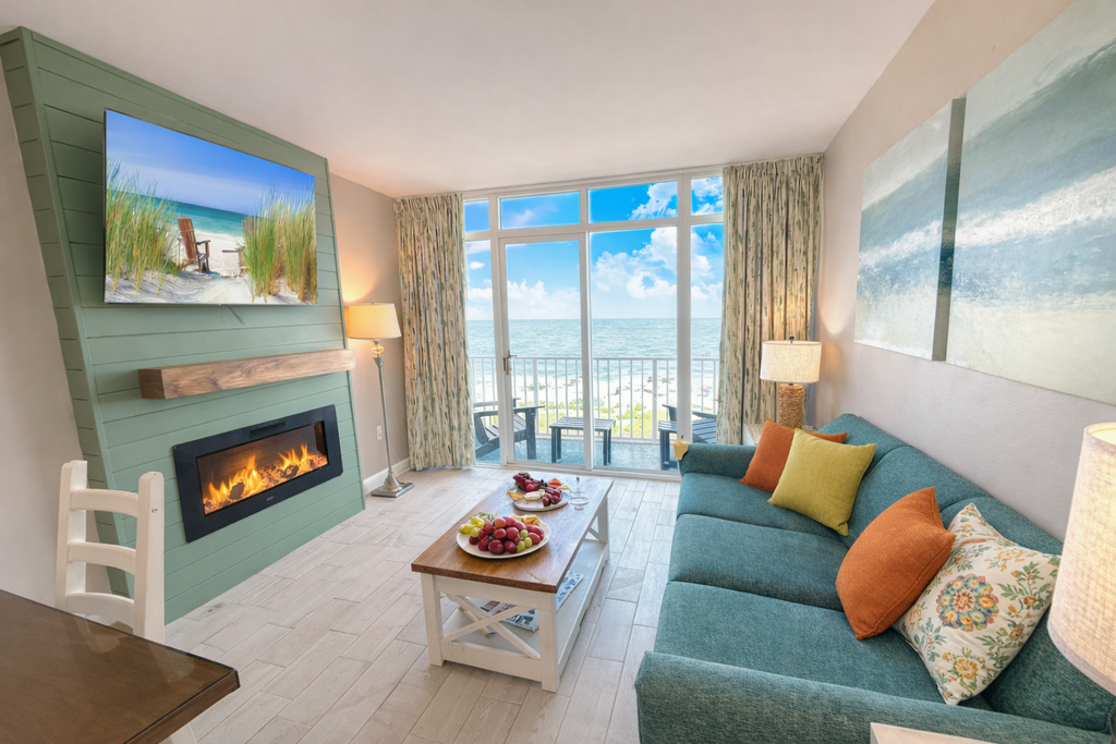 If you are looking for a vacation rental that can accommodate multiple family members or friends with privacy look no further! The search for your next vacation stops here! Check out these newly renovated, 4th floor condos located at the Atlantica Resort in Myrtle Beach. The Atlantica Resort is located at 17th Avenue and is within a few blocks from many attractions including the Sky Wheel, Boardwalk, and Slingshot!