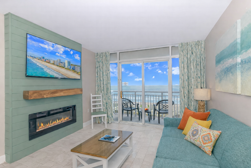 If you are looking for a vacation rental that can accommodate multiple family members or friends with privacy look no further! The search for your next vacation stops here! Check out these newly renovated, 4th floor condos located at the Atlantica Resort in Myrtle Beach. The Atlantica Resort is located at 17th Avenue and is within a few blocks from many attractions including the Sky Wheel, Boardwalk, and Slingshot!