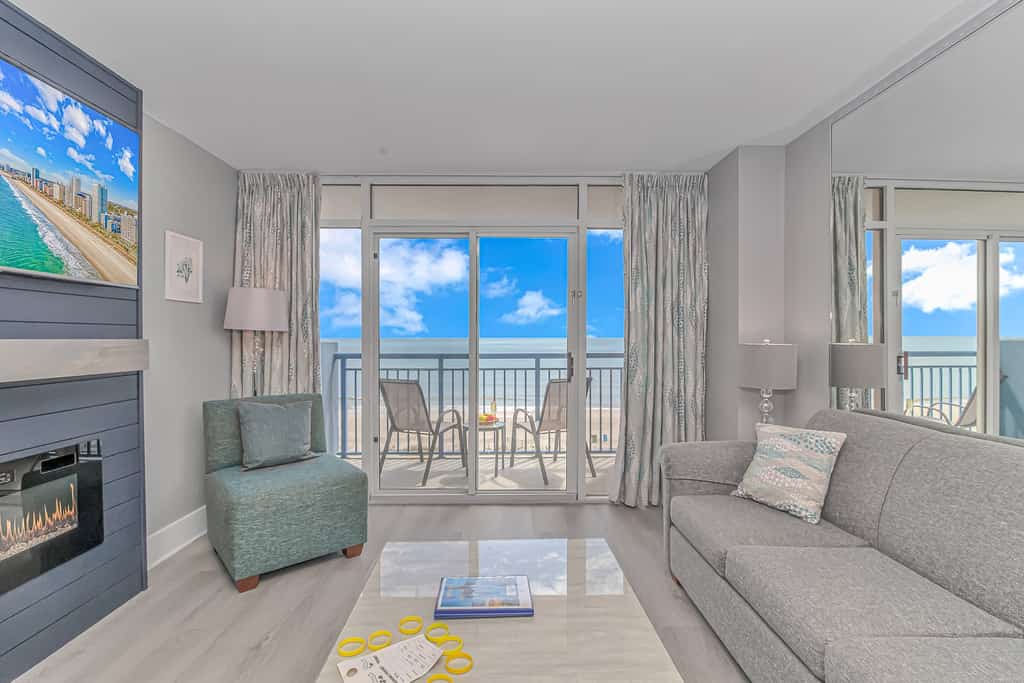 The search for your next vacation stops here! Check out this newly renovated, 4th floor, 2-bedroom, 2-bath apartment located at the Atlantica Resort in Myrtle Beach. The Atlantica is located at 17th Avenue and is within a few blocks from many attractions including the Sky wheel and Slingshot!